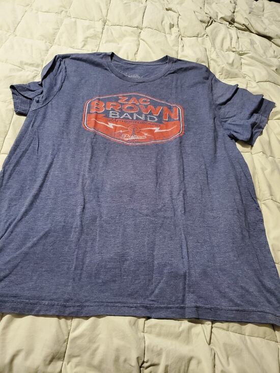 Tour Other - Zac Brown Band Southern Ground Tour T Shirt Mens XL Gray 2010 Black Out Sun